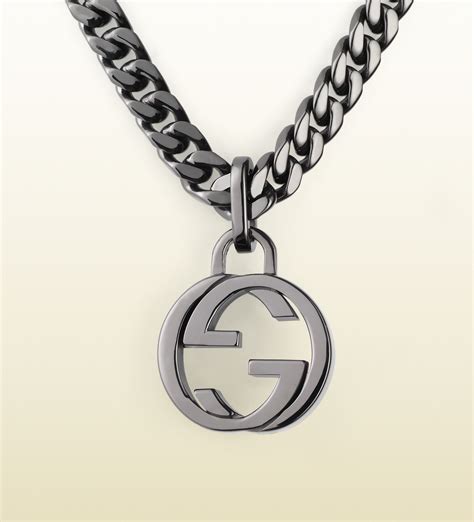 gucci interlocking g chram|Gucci interlocking g silver necklace.